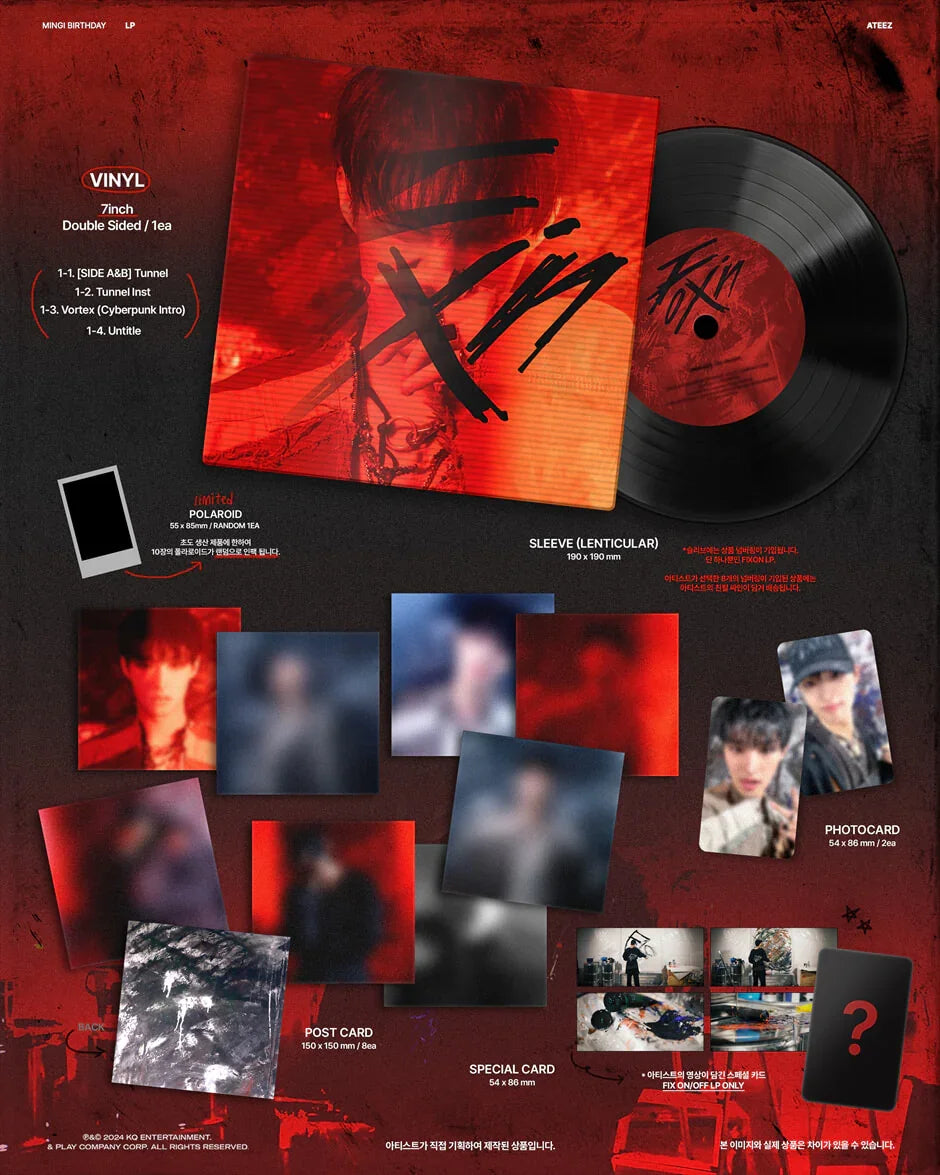 J-Store Online MINGI ATEEZ LP FIX ON OFF