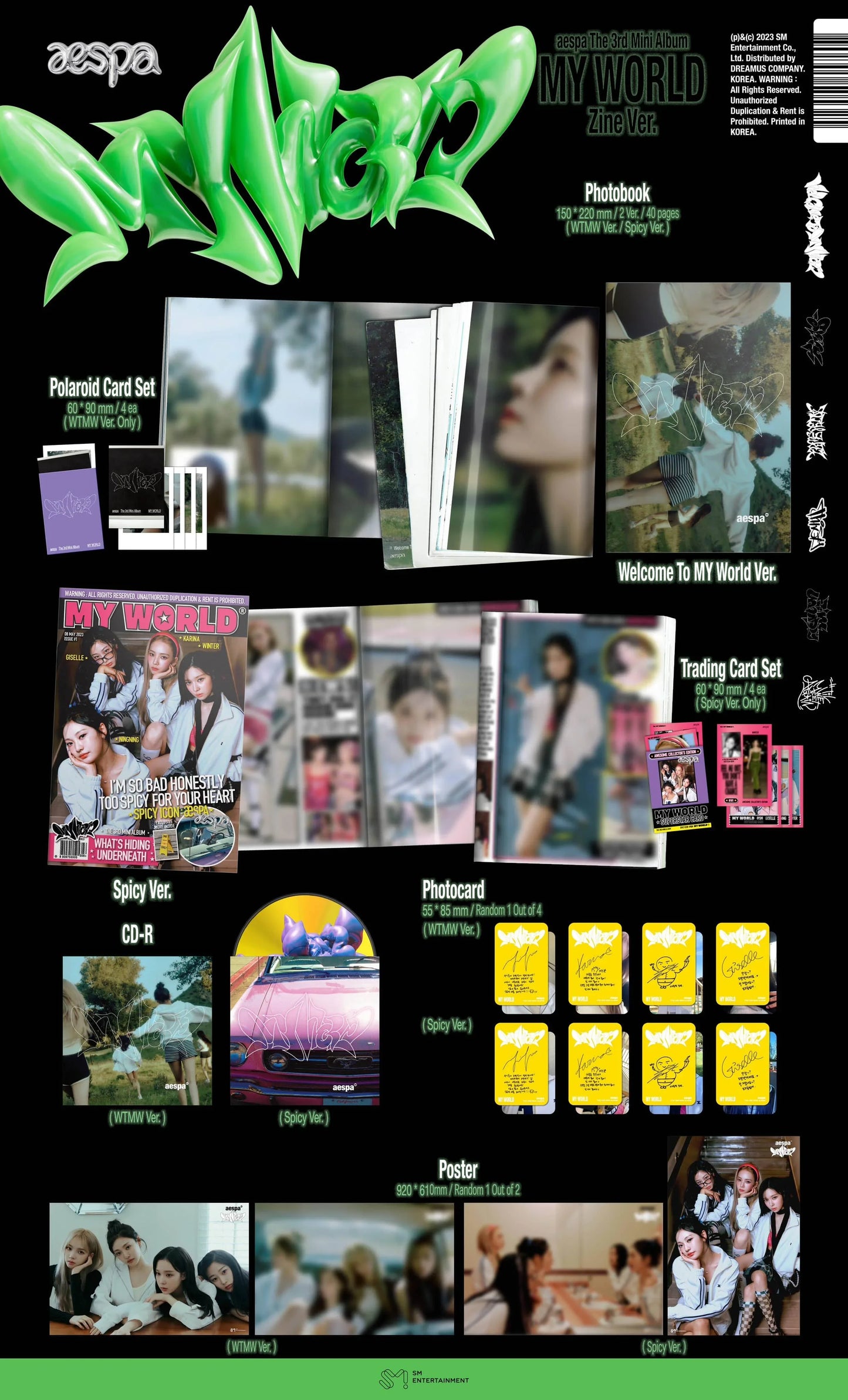 aespa - 3RD MINI ALBUM - MY WORLD (ZINE VER.) - J-Store Online