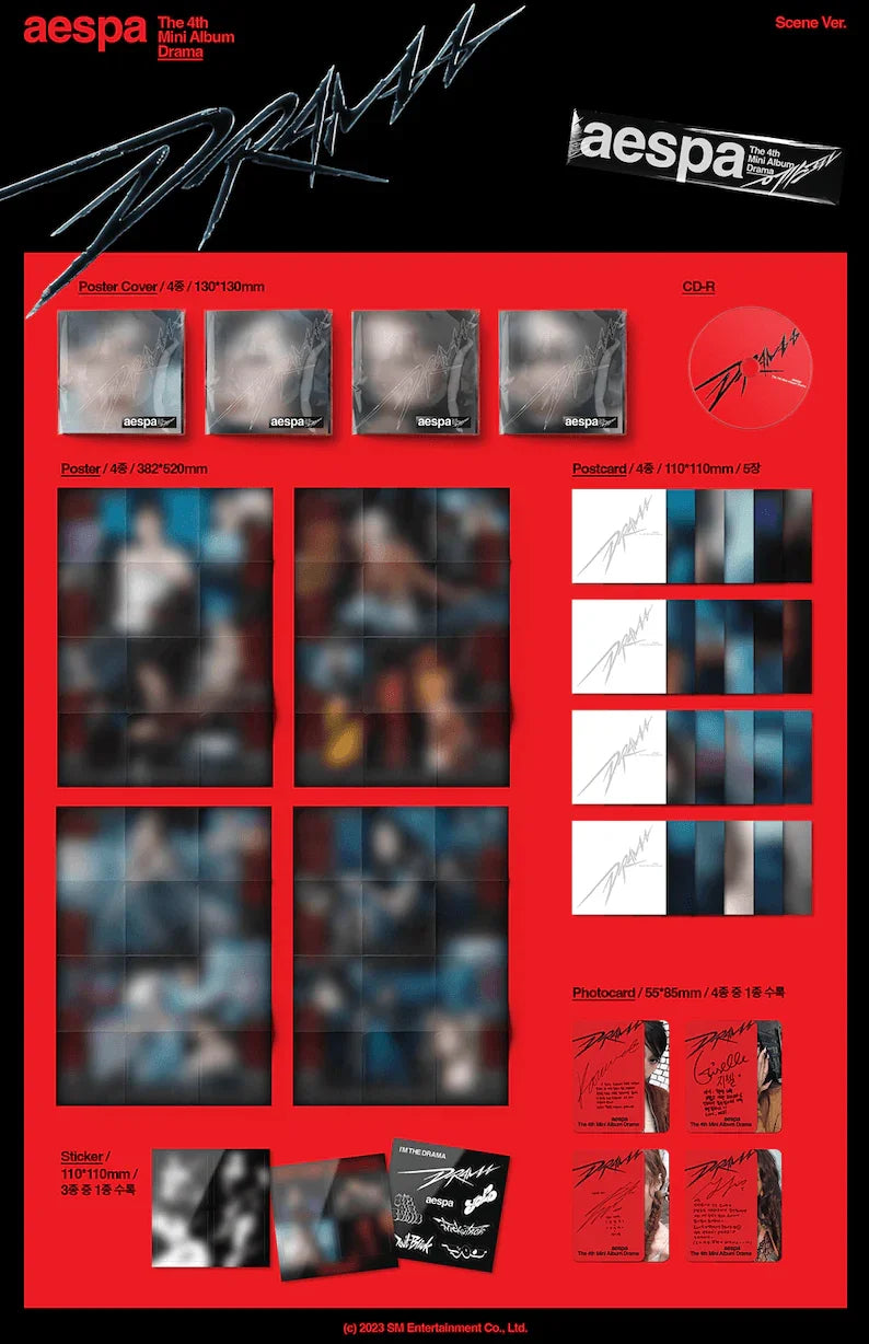 aespa - DRAMA (4TH MINI ALBUM) - SCENE VERSION - J-Store Online