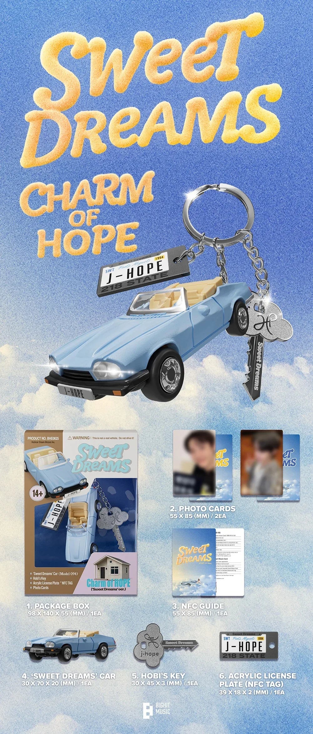 J-HOPE - CHARM OF HOPE J-store Online Sweet Dreams