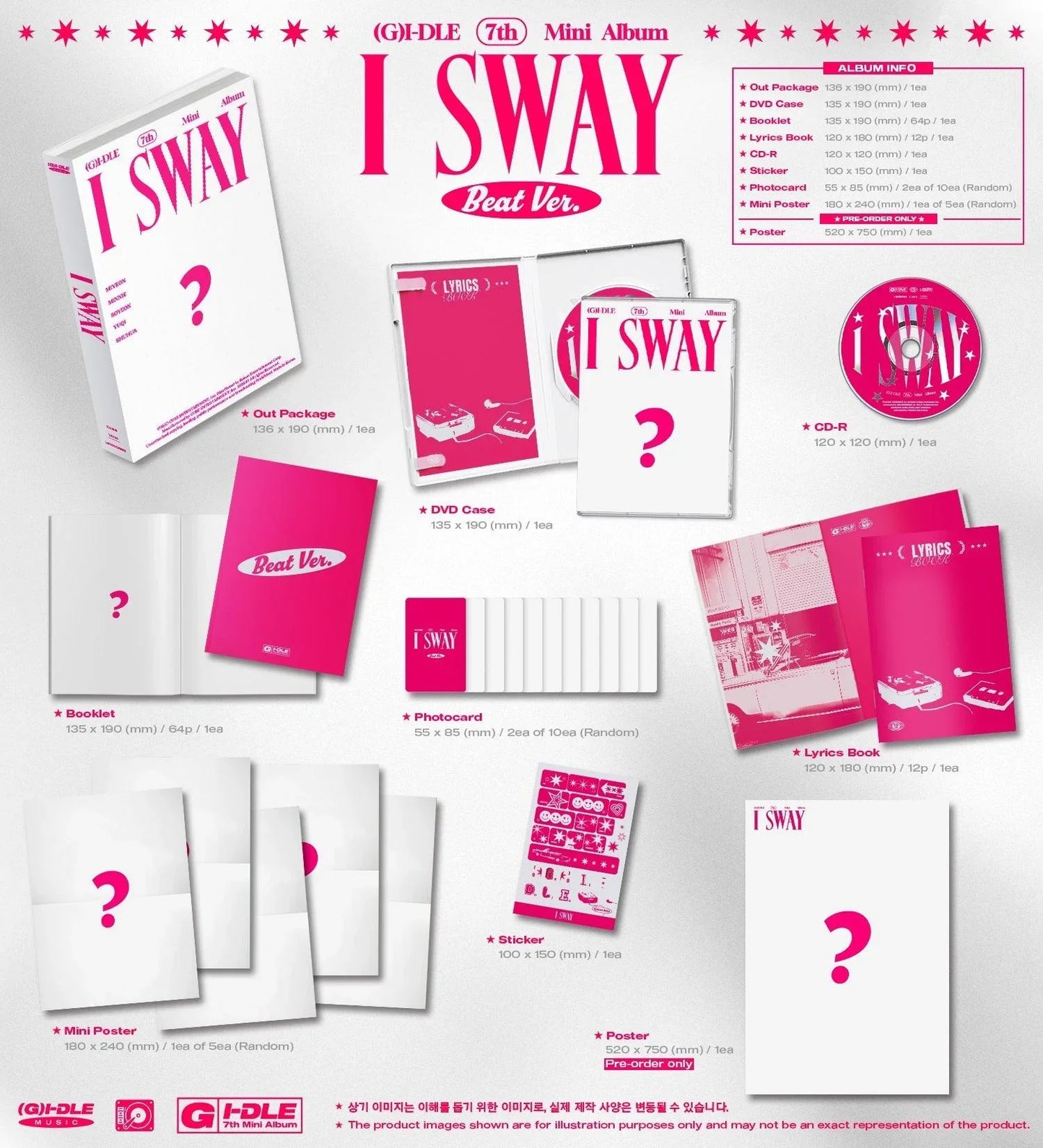 (G)I-DLE - I SWAY (7TH MINI ALBUM) + APPLE PHOTOCARD - Pre-Order - J-Store Online