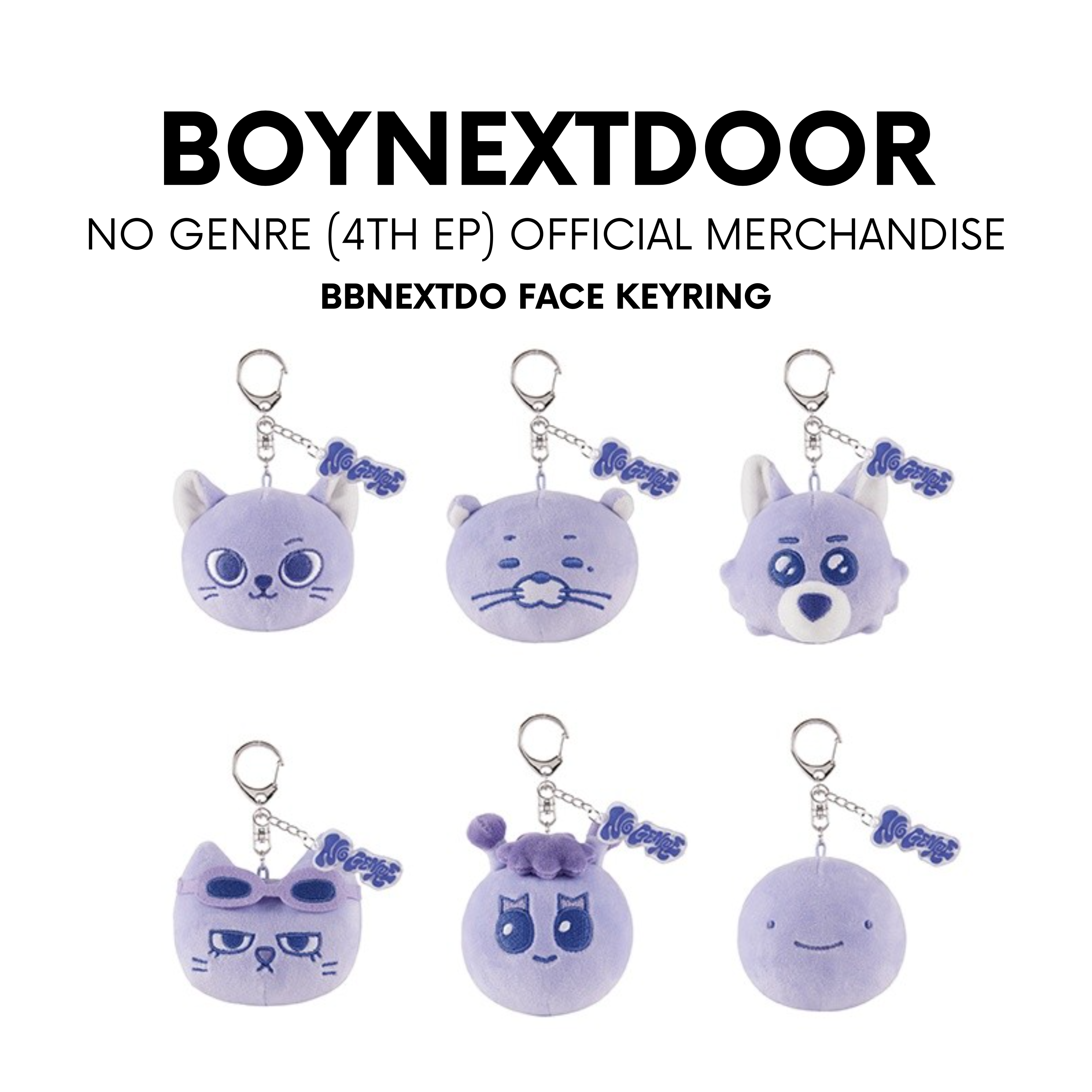 BOYNEXTDOOR (NO GENRE) - BBNEXDO FACE KEYRING – J-Store Online