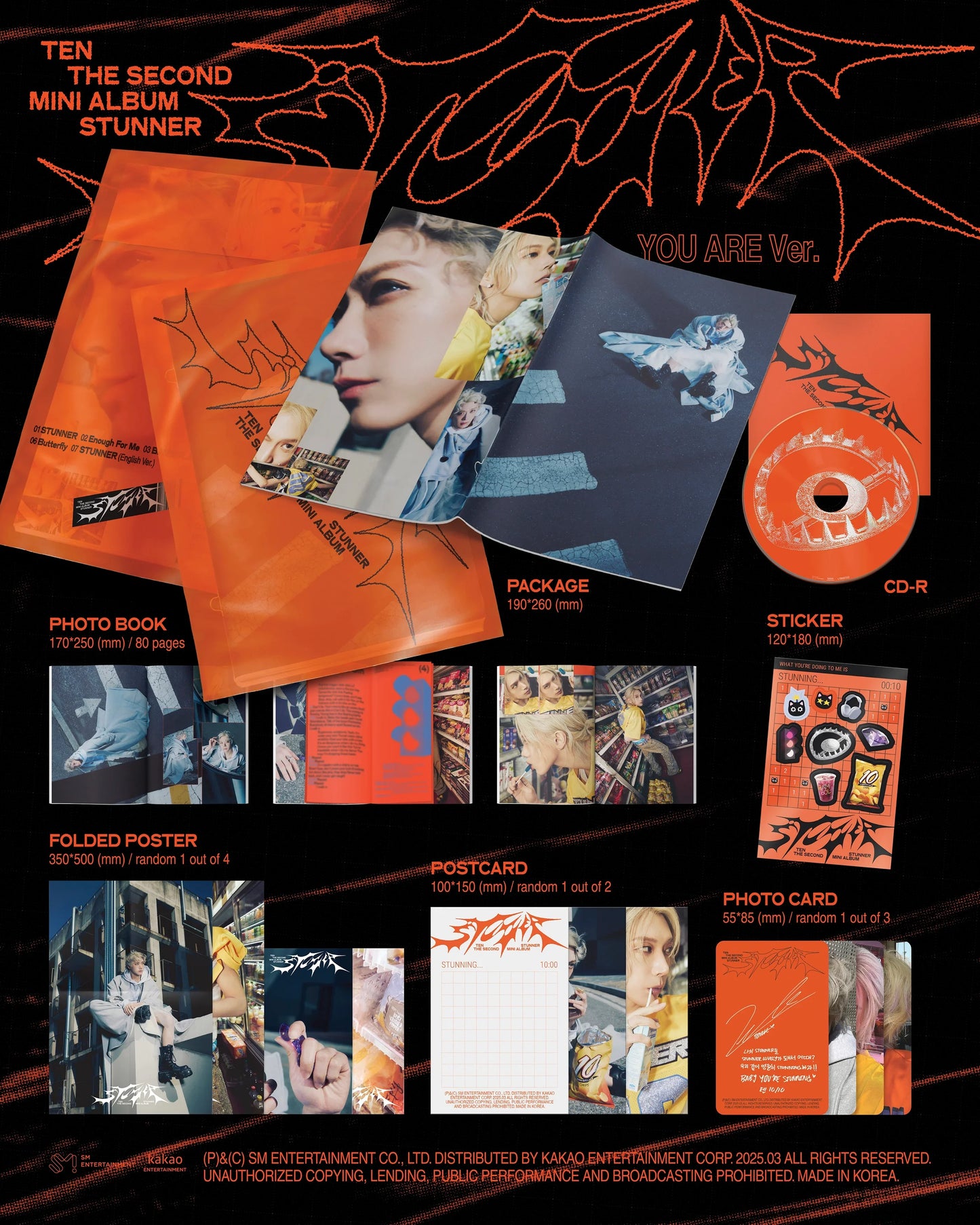 TEN - STUNNER (2ND MINI ALBUM) PACK BOOK VER. (YOU ARE VER.)