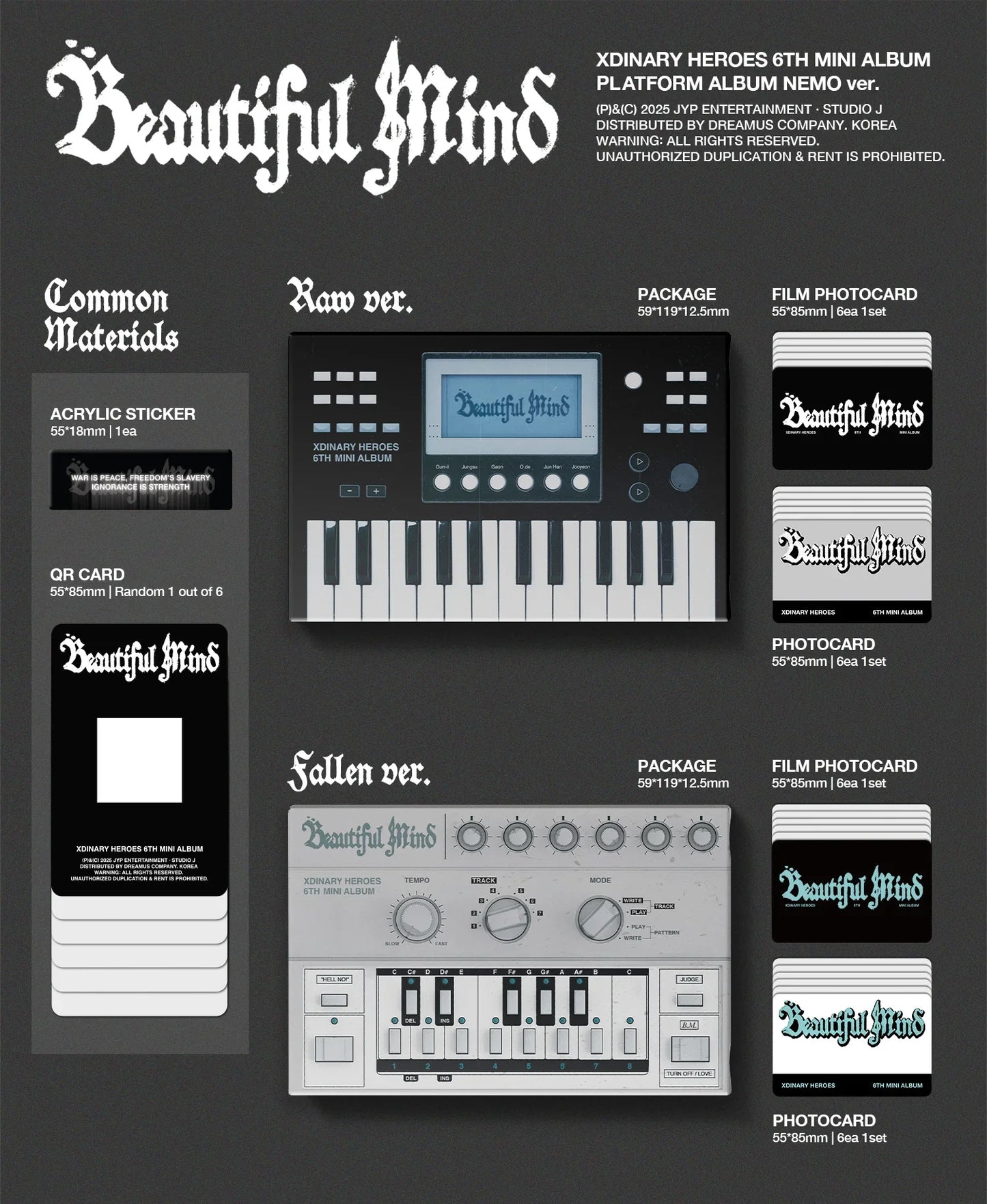 XDINARY HEROES - BEAUTIFUL MIND (6TH MINI ALBUM) PLATFORM VER. (DIGITAL)