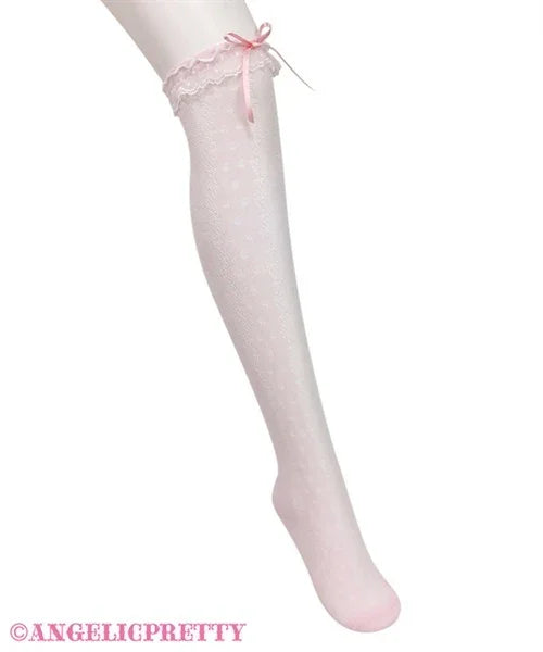 ANGELIC PRETTY DECORATIVE LACE OVER THE KNEE SOCKS – J-Store Online
