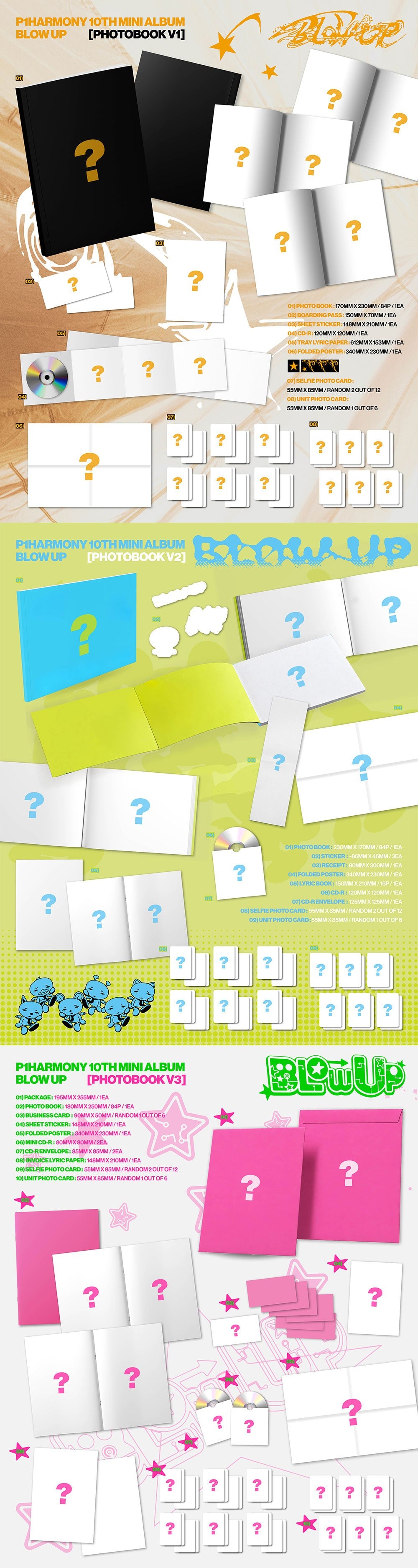 (Pre-Order) P1HARMONY - BLOW UP (10TH MINI ALBUM) - PHOTOBOOK VER.
