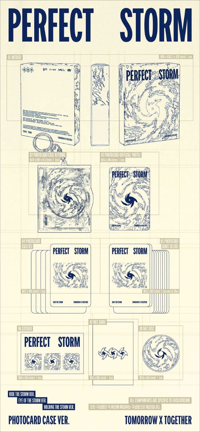 (Pre-Order) TXT - TOMORROW X TOGETHER - PERFECT STORM (9TH MINI ALBUM) - PHOTOCARD CASE VER. (DIGITAL)