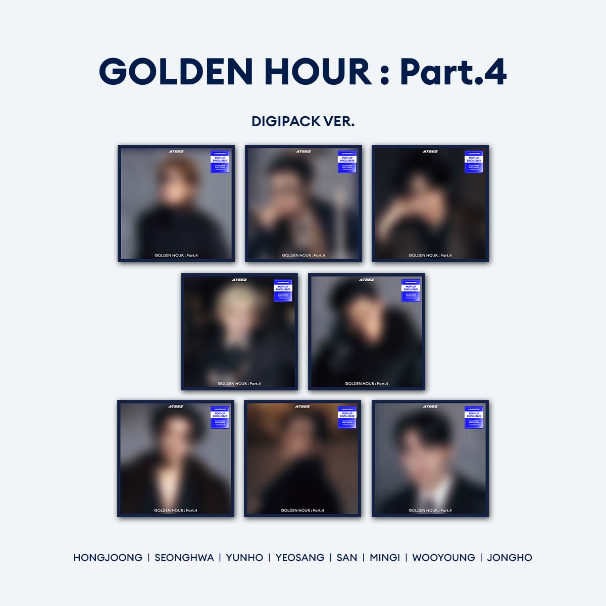 ATEEZ - GOLDEN HOUR: PART 4 - EUROPE POP-UP EXCLUSIVE (DIGIPACK