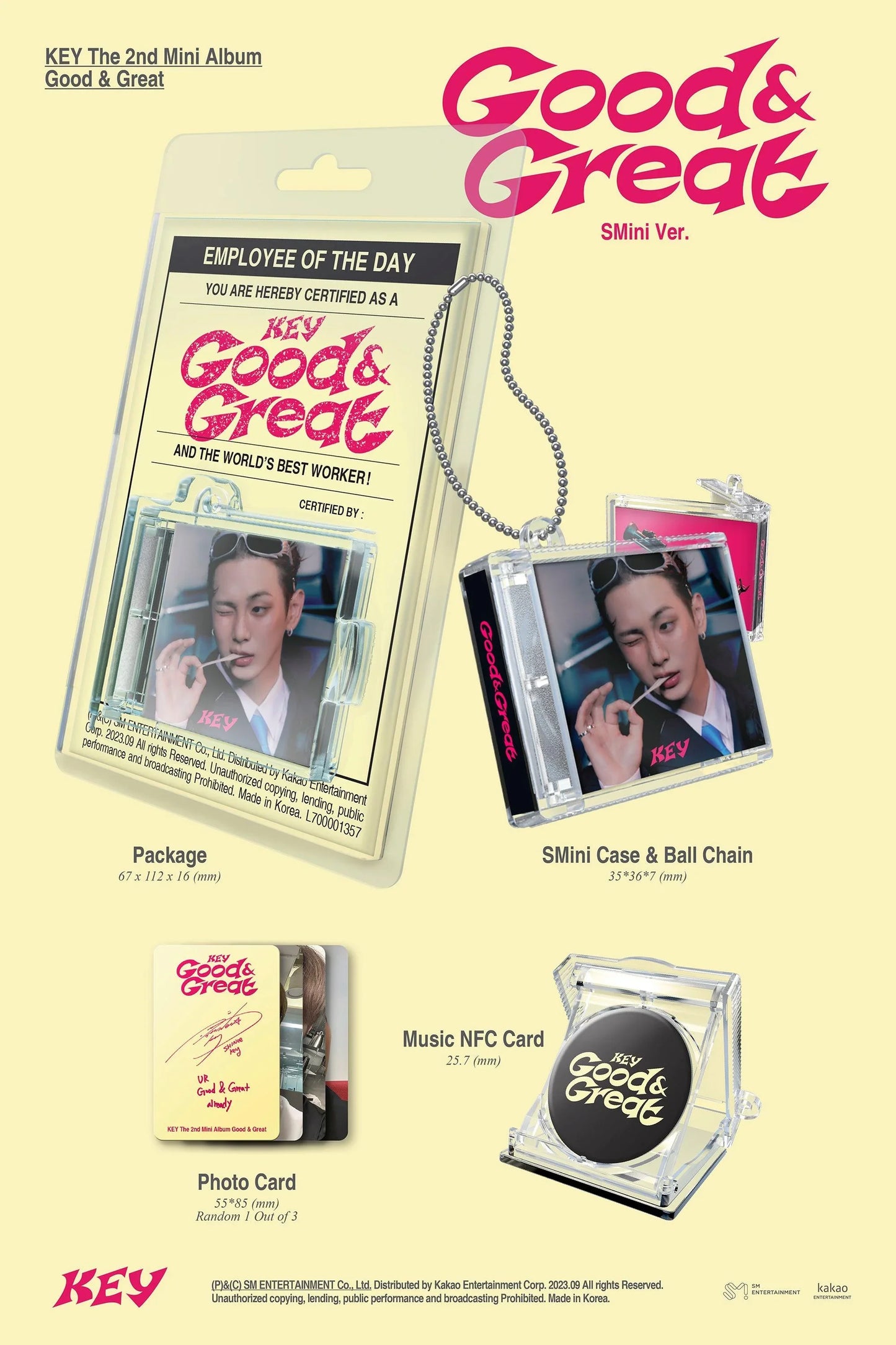 KEY - GOOD & GREAT (2ND MINI ALBUM) - SMini VERSION - J-Store Online