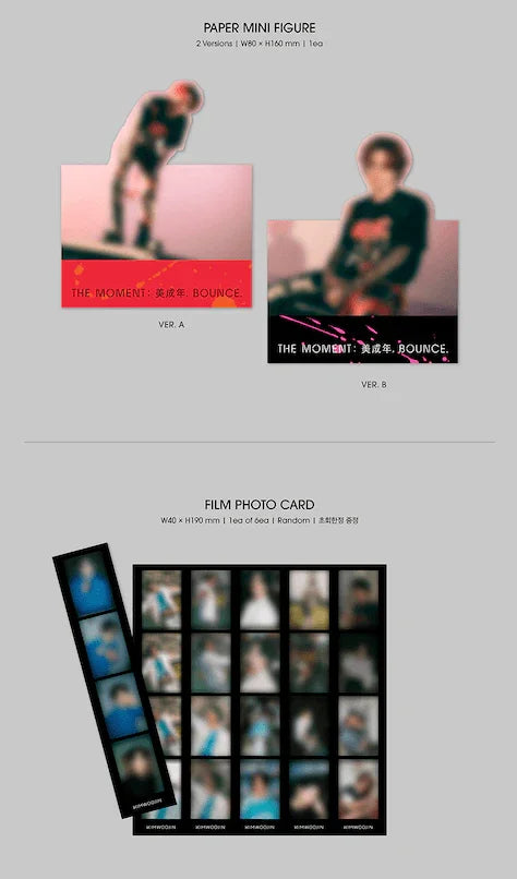 KIM WOO JIN - THE MOMENT : 美成年, BOUNCE (2ND MINI ALBUM) - J-Store Online
