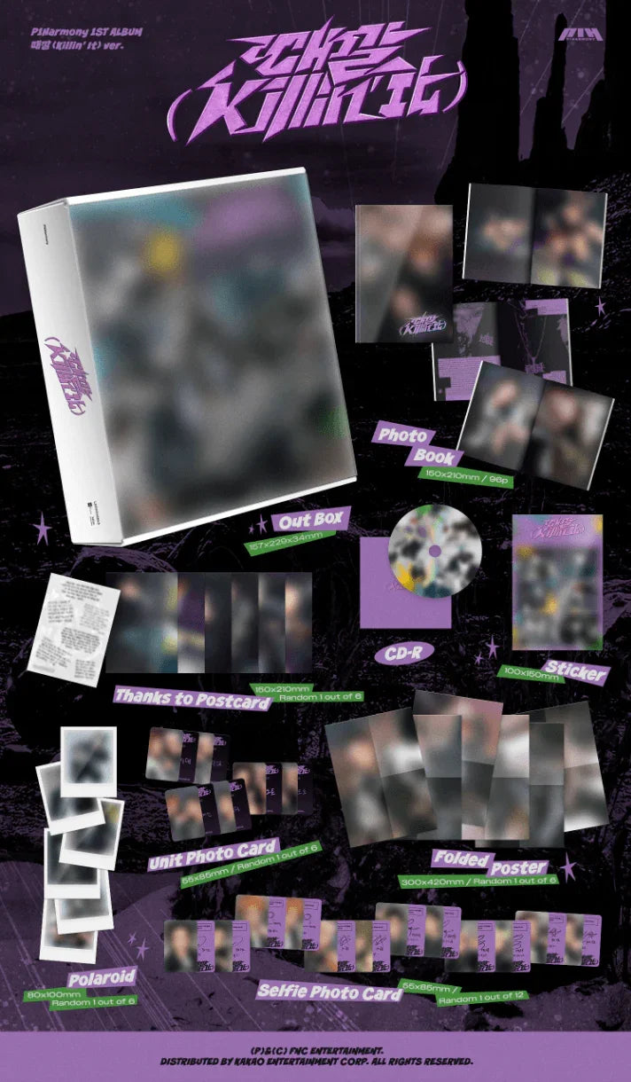 (KOREAN VERSION) P1Harmony - KILLIN' IT (1ST ALBUM) - J-Store Online