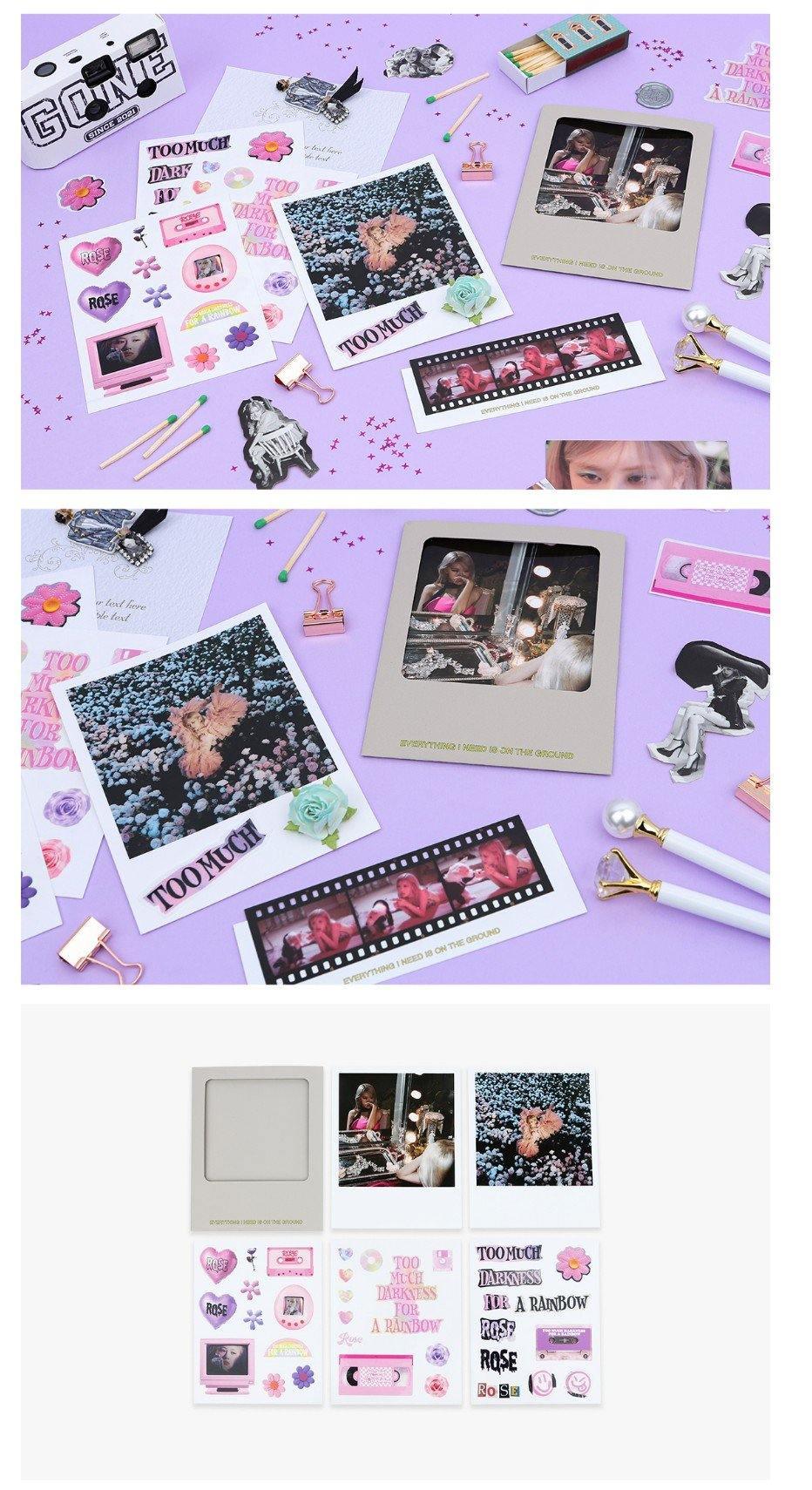 BLACKPINK - R - ROSE PHOTO CARDS + STICKER SET - J-Store Online