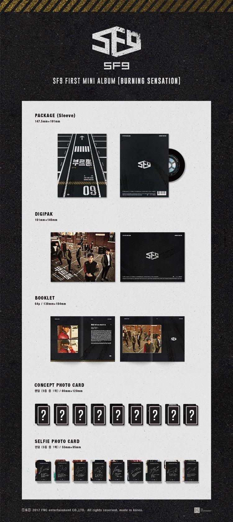 SF9 - Burning Sensation- 1st Mini Album - J-Store Online
