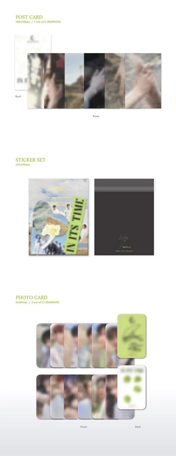 ONEUS - In Its Time (1st Single Album) - J-Store Online