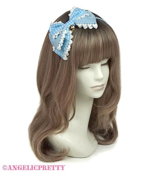 ANGELIC PRETTY - Lovely Gingham Ribbon Headbow - J-Store Online