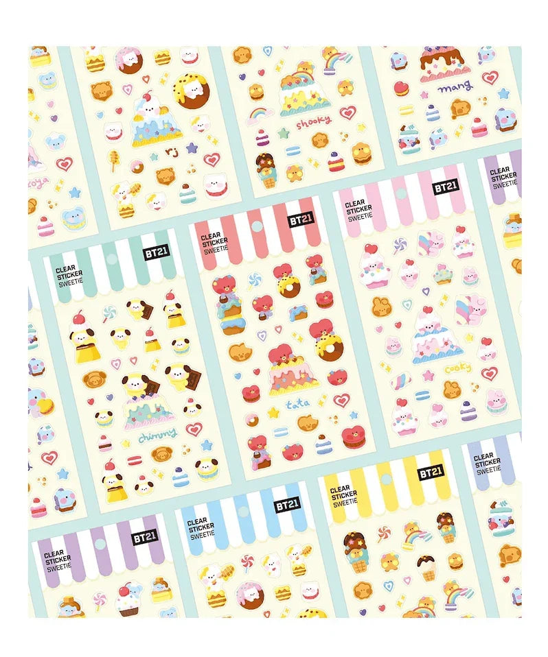 BT21 - CLEAR STICKER - SWEETIE - J-Store Online