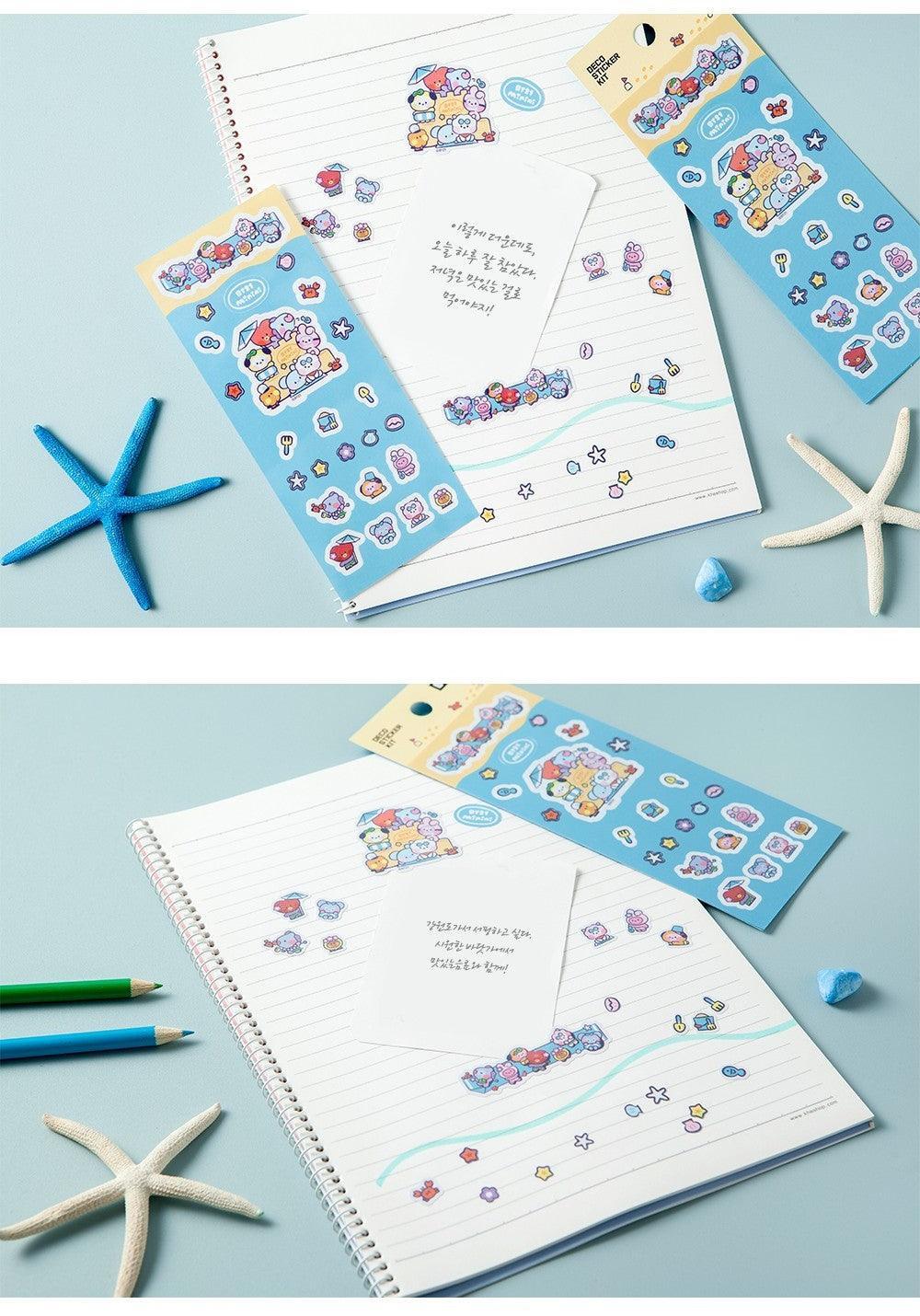 BT21 - MININI SUMMER STICKER - J-Store Online