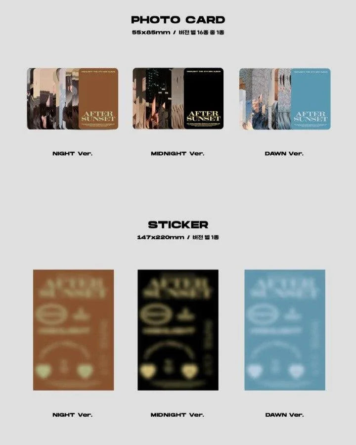 HIGHLIGHT - AFTER SUNSET (4TH MINI ALBUM) - J-Store Online