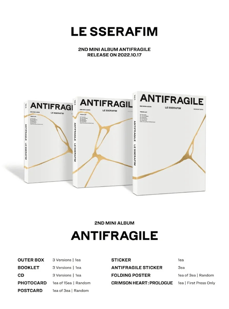 LE SSERAFIM - ANTIFRAGILE (2ND MINI ALBUM) – J-Store Online