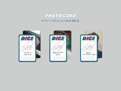 ONEW - DICE (2ND MINI ALBUM) DIGIPACK VER. - J-Store Online