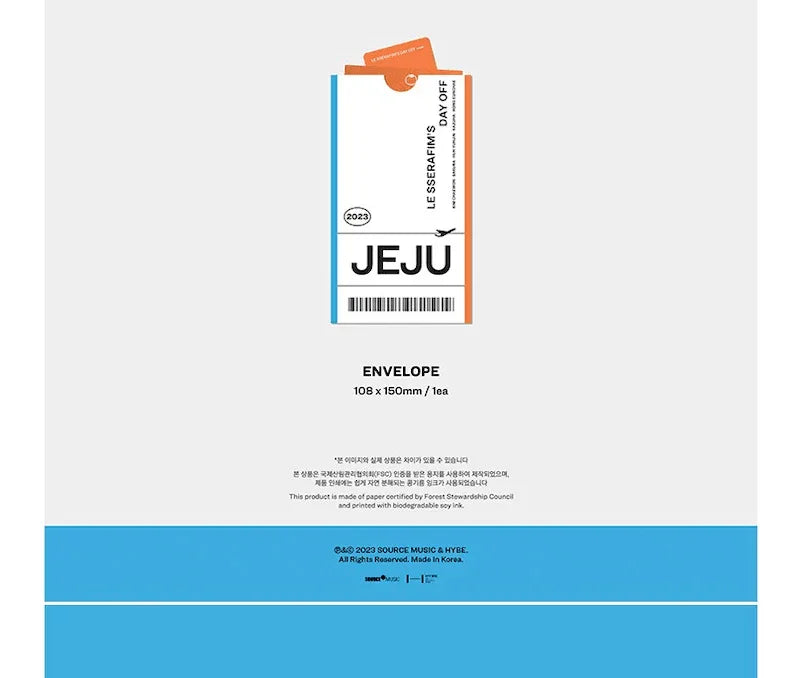 LE SSERAFIM'S DAY OFF IN JEJU PHOTOBOOK - J-Store Online