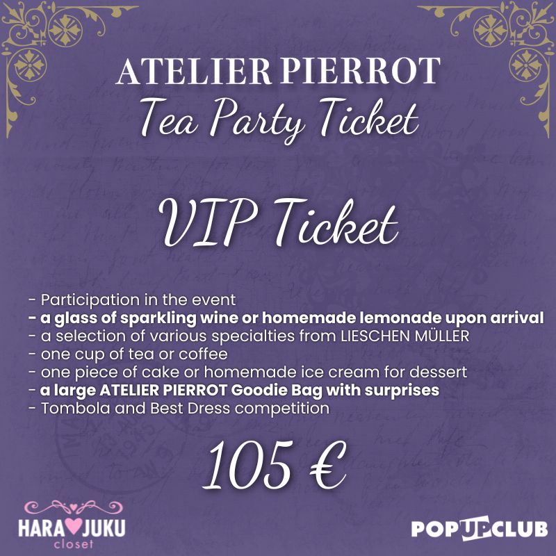 ATELIER PIERROT – TEA PARTY 09.08.2026 BERLIN – TICKET