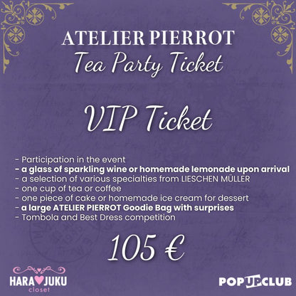 ATELIER PIERROT – TEA PARTY 09.08.2026 BERLIN – TICKET