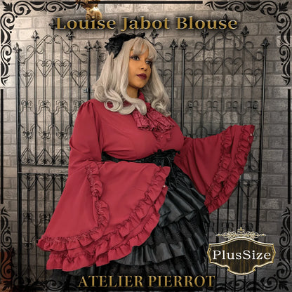 ATELIER PIERROT - LOUISE JABOT BLOUSE - PLUS SIZE / SIZE 2