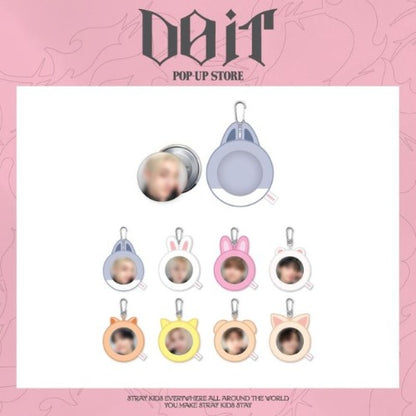 J-Store.online STRAY KIDS - &nbsp;DO IT" POP-UP STORE OFFICIAL MERCH - SOFT FACE BADGE &amp; SKZOO COVER BADGE