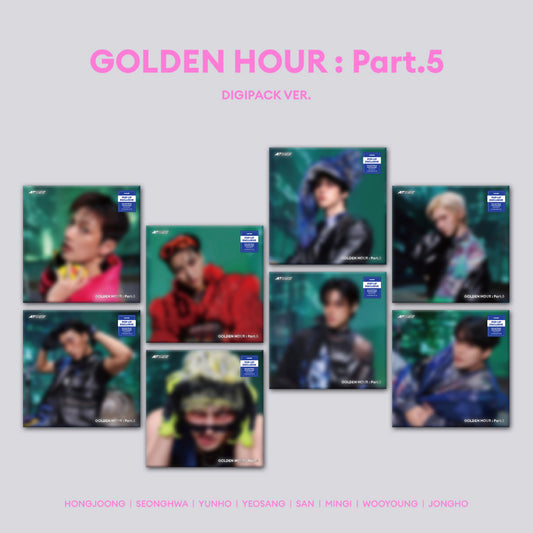 Hello82 ATEEZ - GOLDEN HOUR : Part.5 (DIGIPACK VER.) - POP-UP Exclusive J-store.Online