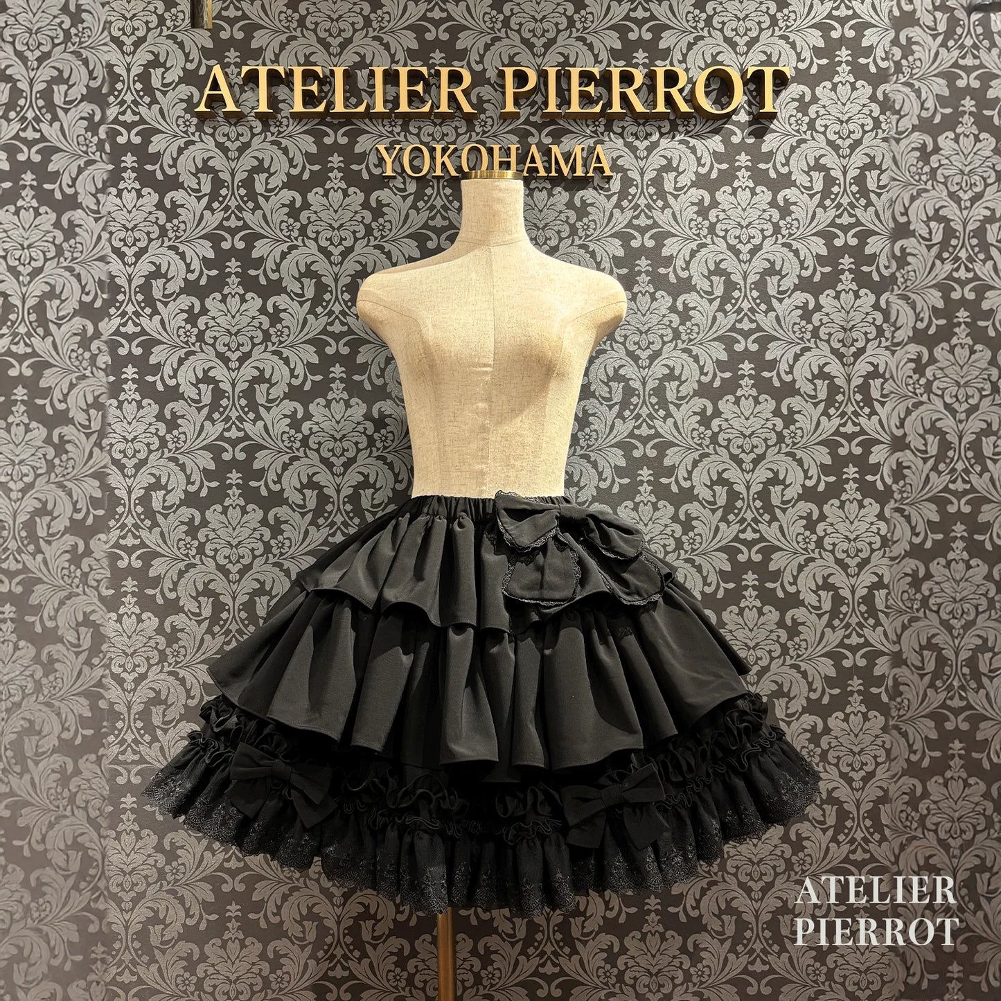 J-Store-online_melty_ribbon_skirt_black