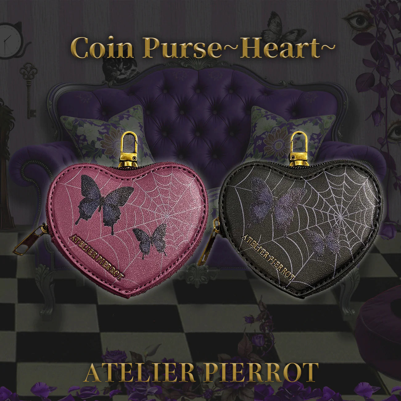 J-Store_online_ATELIER PIERROT - POCHETTE A LA CARTE SERIES - HEART COIN PURSE
