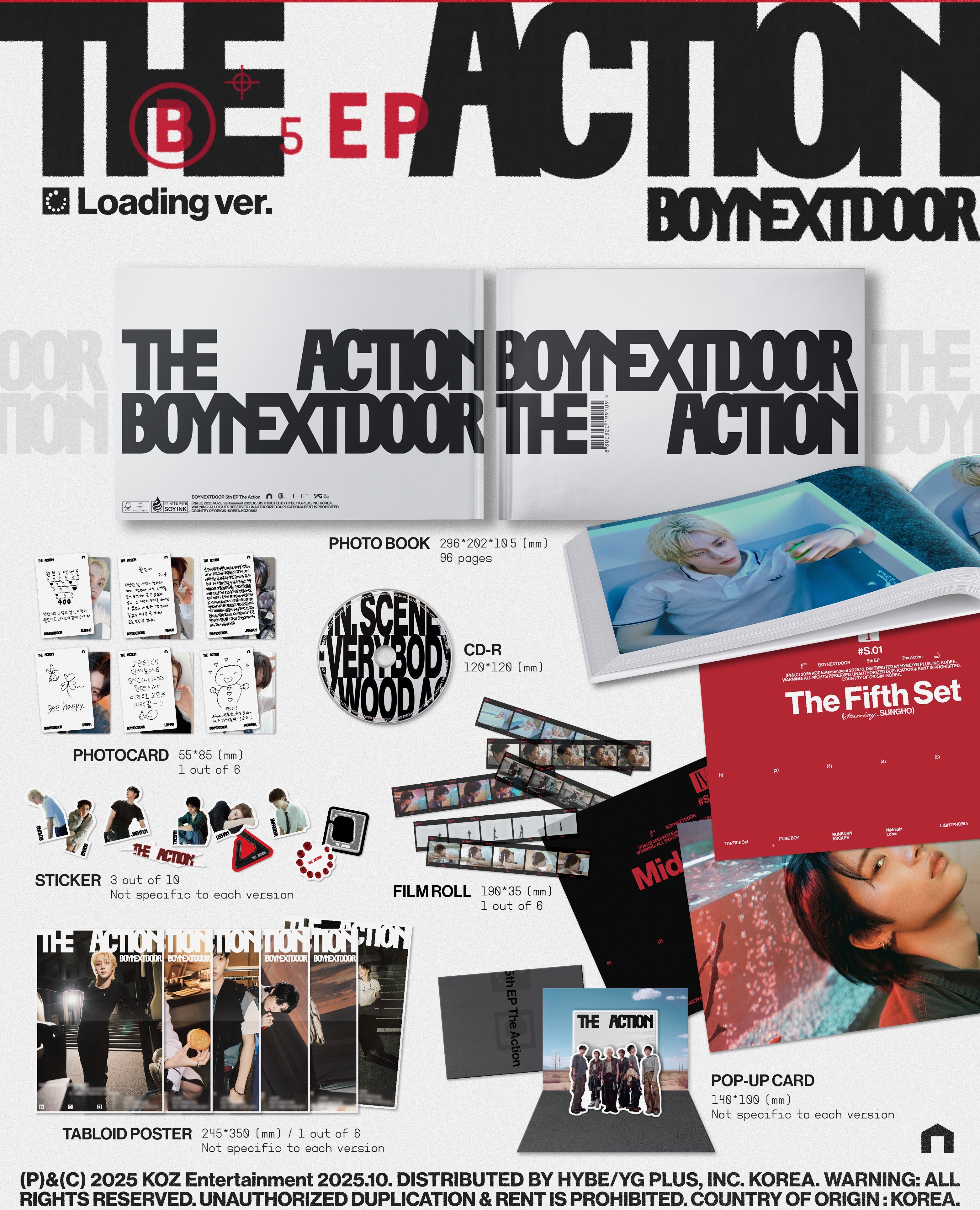BOYNEXTDOOR - THE ACTION (5TH EP ALBUM) STANDARD VER. – J-Store Online