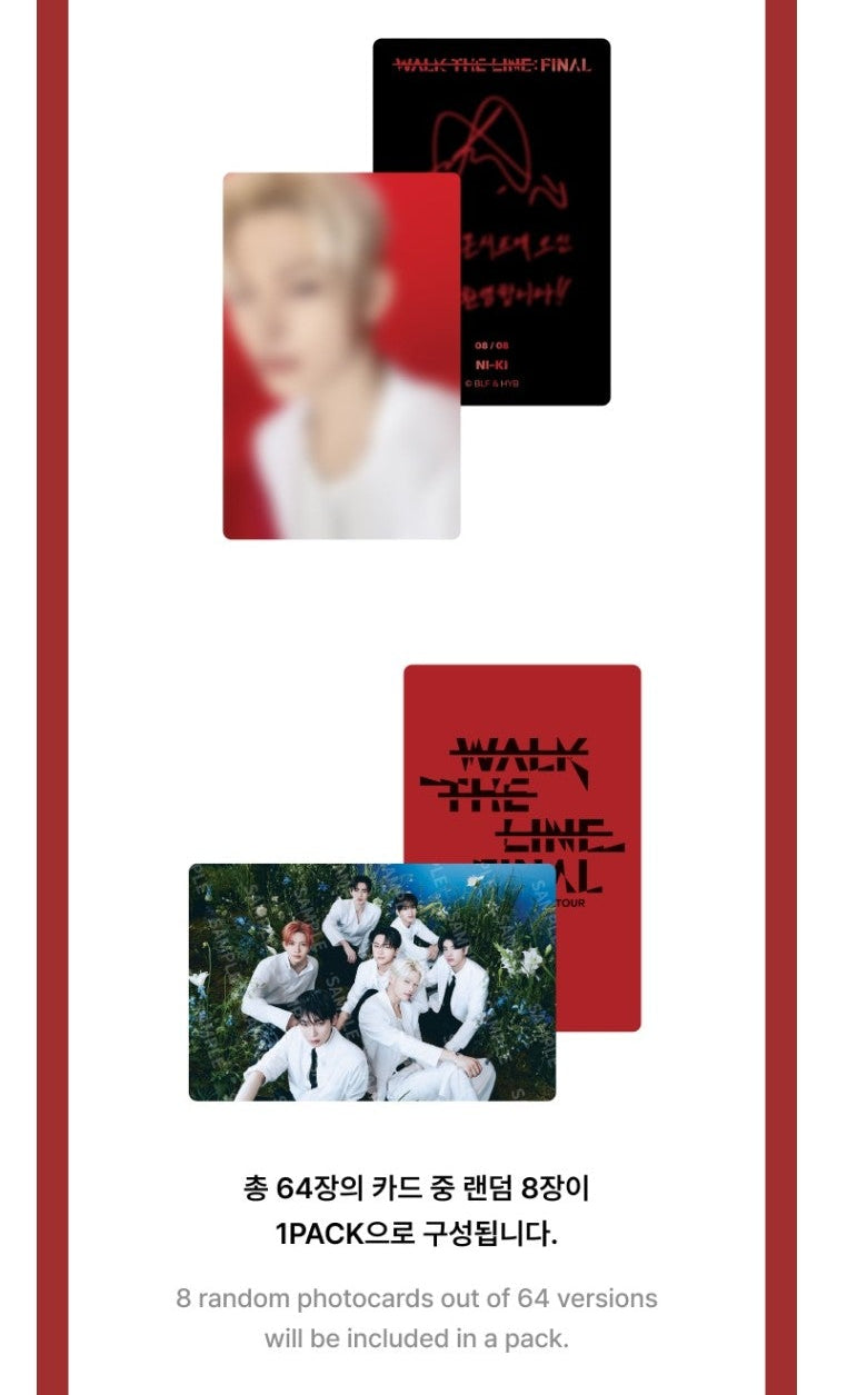 ENHYPEN WALK THE LINE FINAL - TRADING CARD – J-Store Online