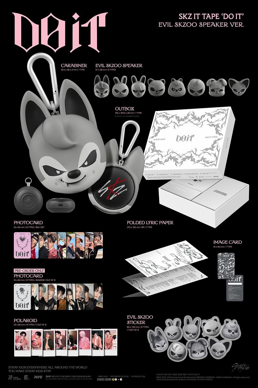 STRAY KIDS - SKZ IT TAPE [DO IT] (EVIL SKZOO SPEAKER VER.) – J