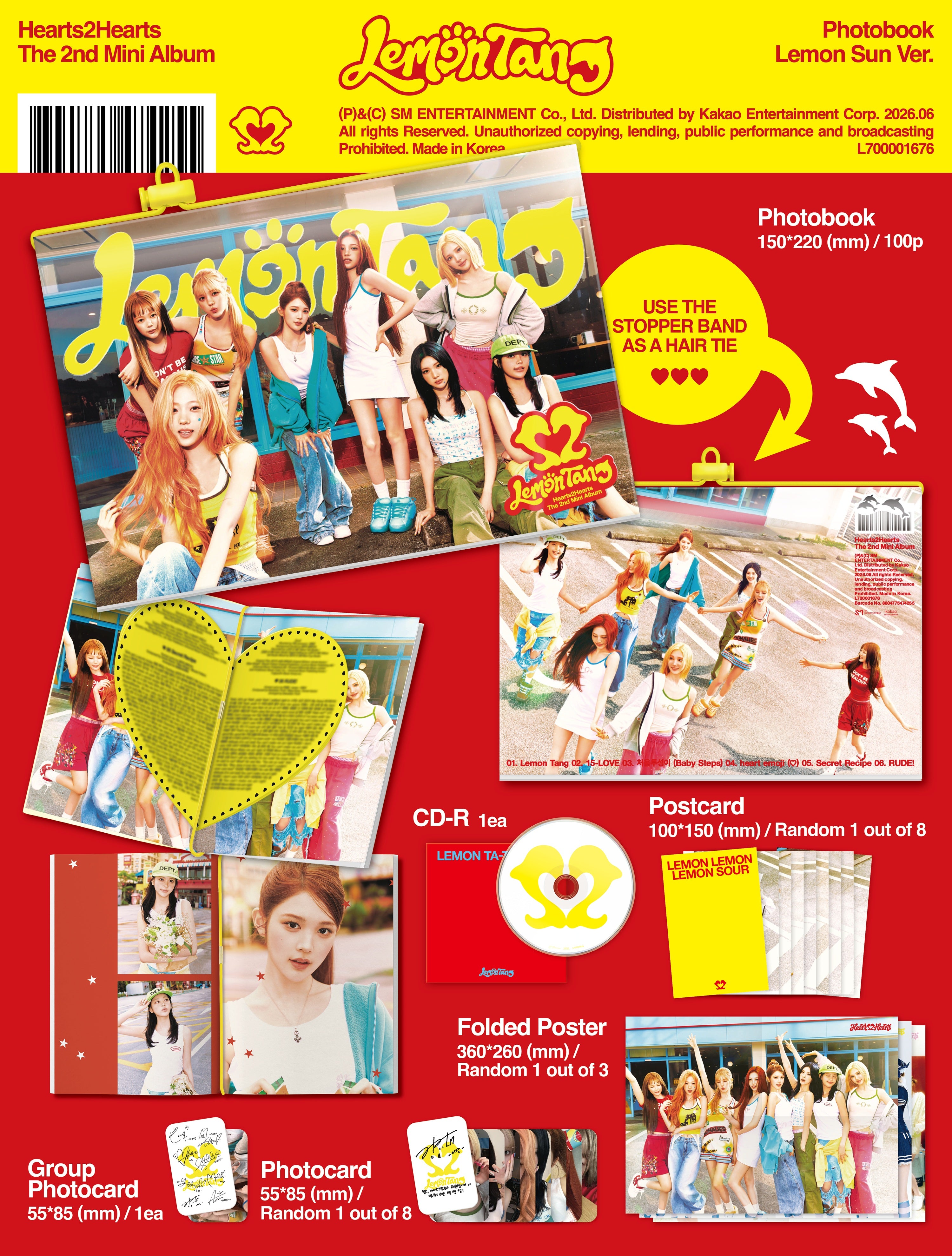HEART2HEART - LEMON TANG (2ND MINI ALBUM) - Photobook Ver. – J