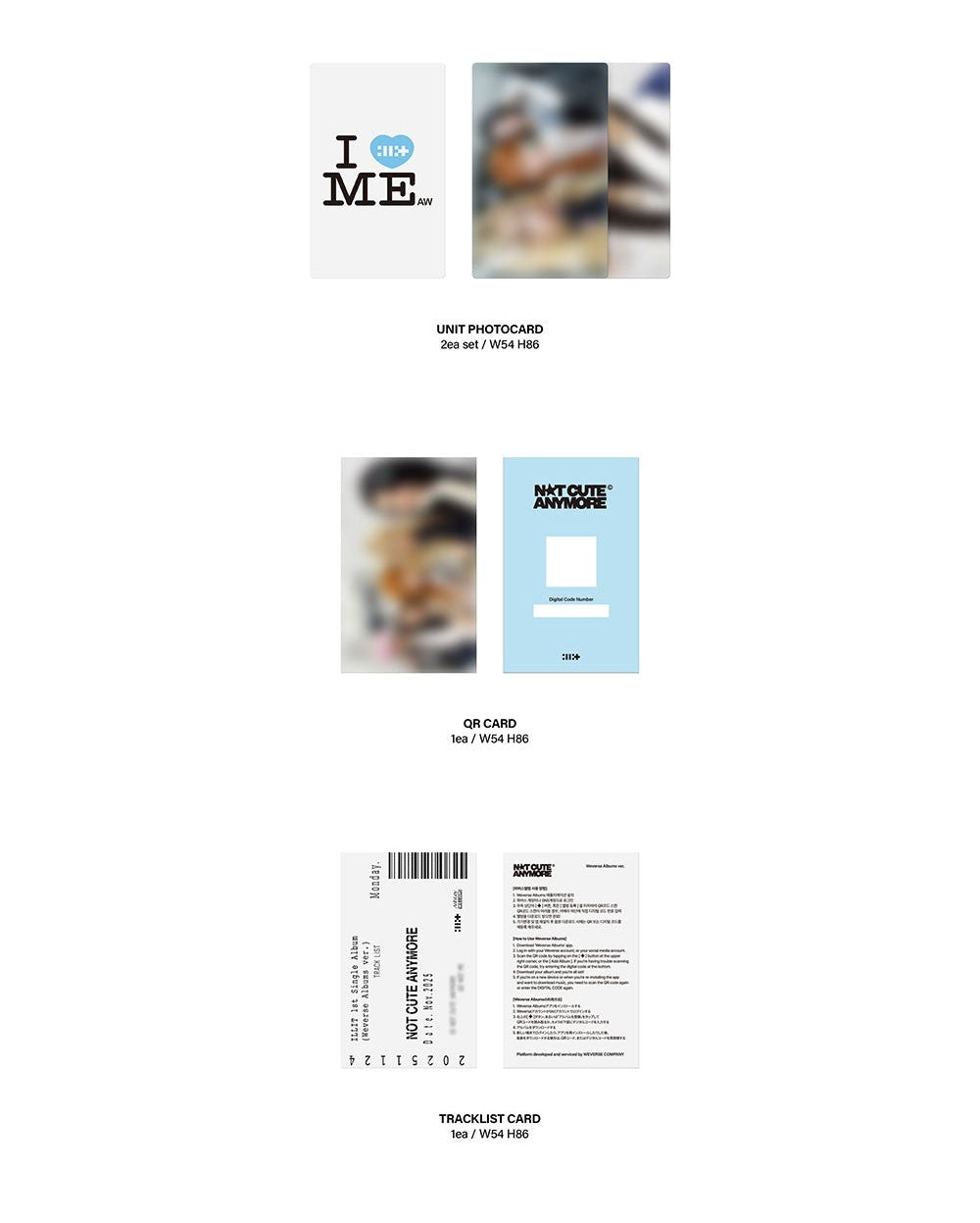 ILLIT - NOT CUTE ANYMORE (1ST SINGLE ALBUM) - WEVERSE ALBUM VER