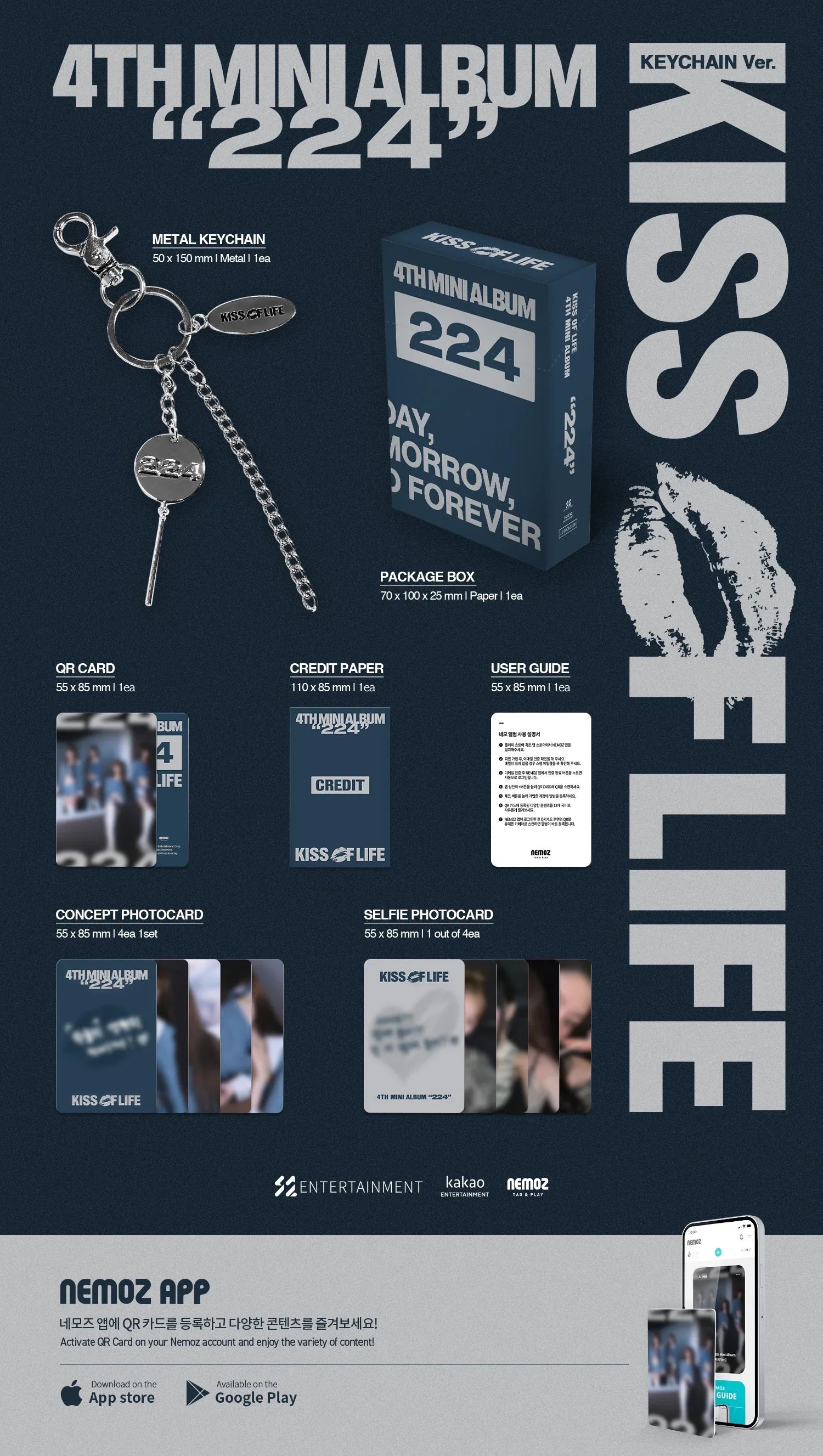 KISS OF LIFE - 224 (4TH MINI ALBUM) KEYCHAIN VER. (DIGITAL) – J