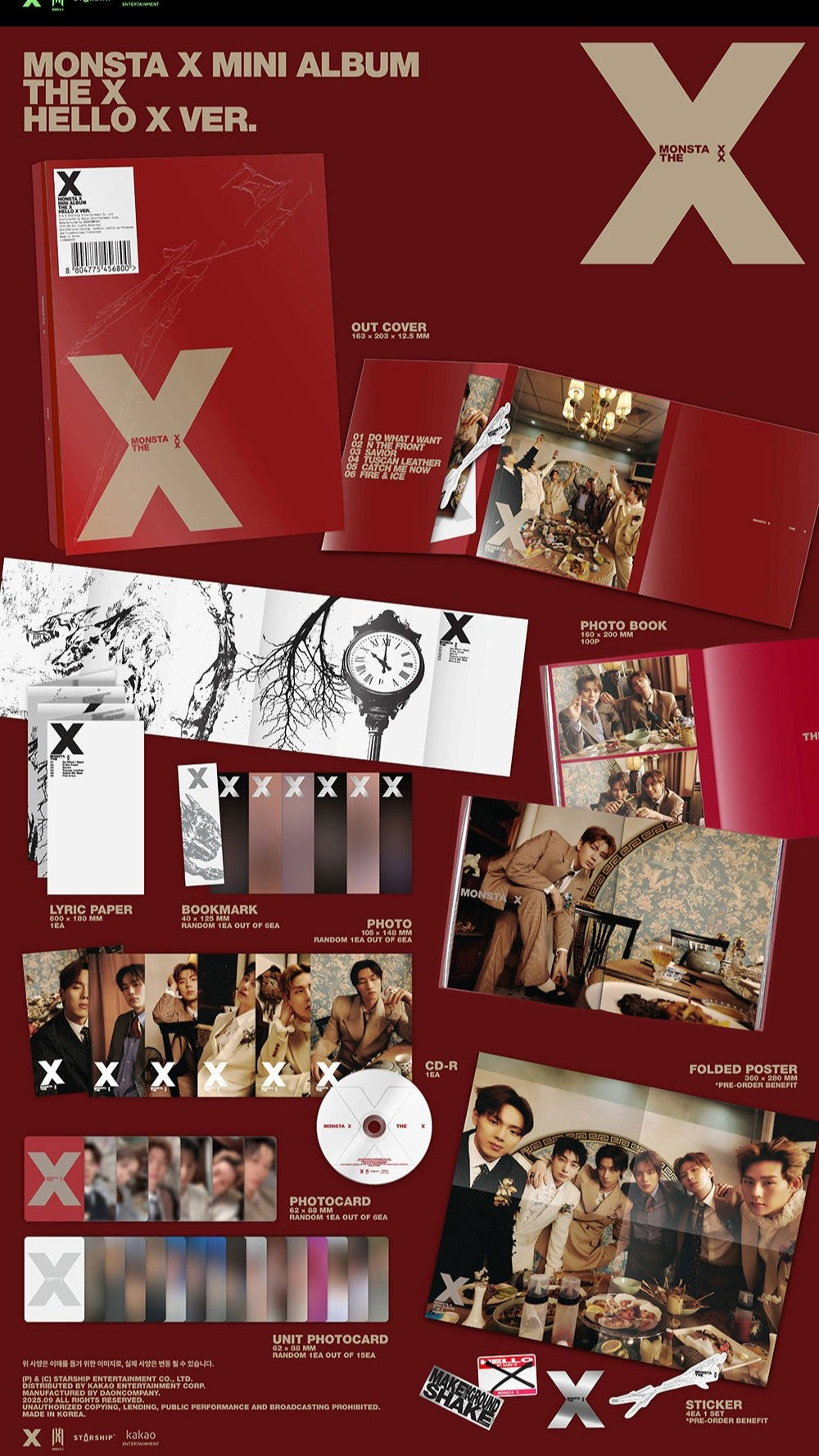 MONSTA X - THE X (13TH MINI ALBUM) – J-Store Online
