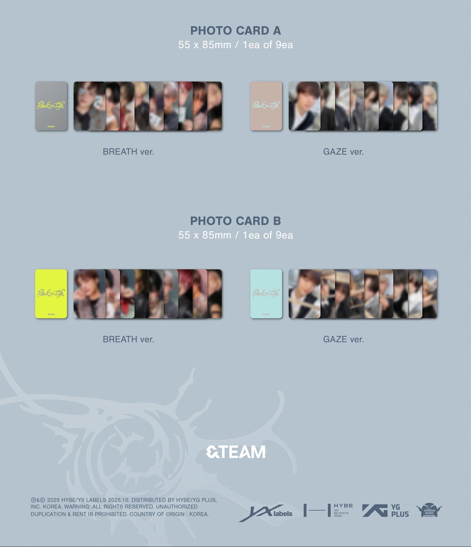 &TEAM - BACK TO LIFE (KOREAN 1ST MINI ALBUM) STANDARD VER. – J