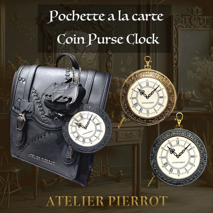 J-store_Online ATELIER PIERROT - POCHETTE A LA CARTE SERIES - CLOCK COIN PURSE