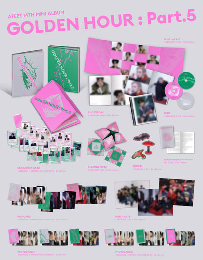 J-store.Online Hello82 -  ATEEZ - GOLDEN HOUR : Part.5 - POP-UP Exclusive