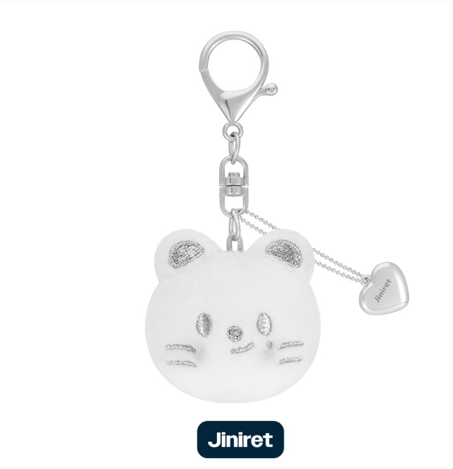 SKZOO FACE KEYRING SILVER - CELEBRATE (OFFICIAL MD)