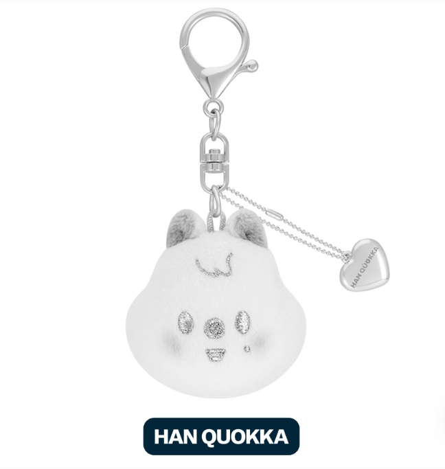 SKZOO FACE KEYRING SILVER - CELEBRATE (OFFICIAL MD)