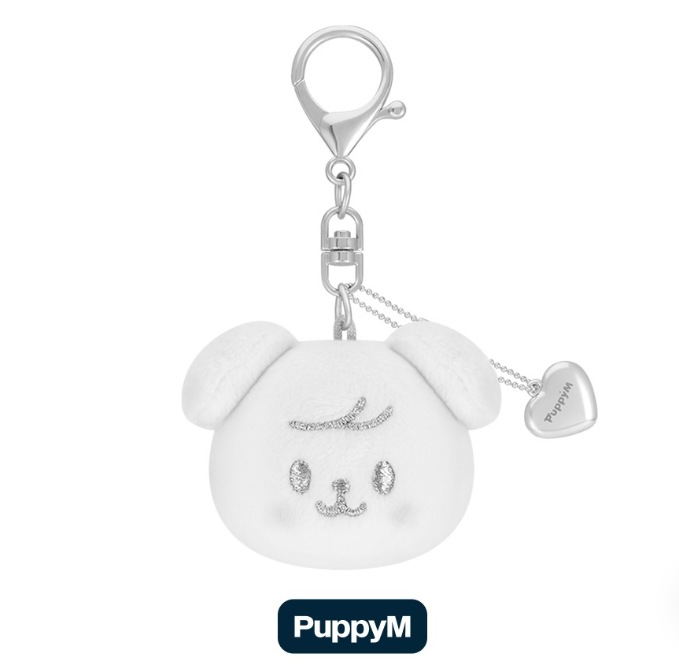 SKZOO FACE KEYRING SILVER - CELEBRATE (OFFICIAL MD)