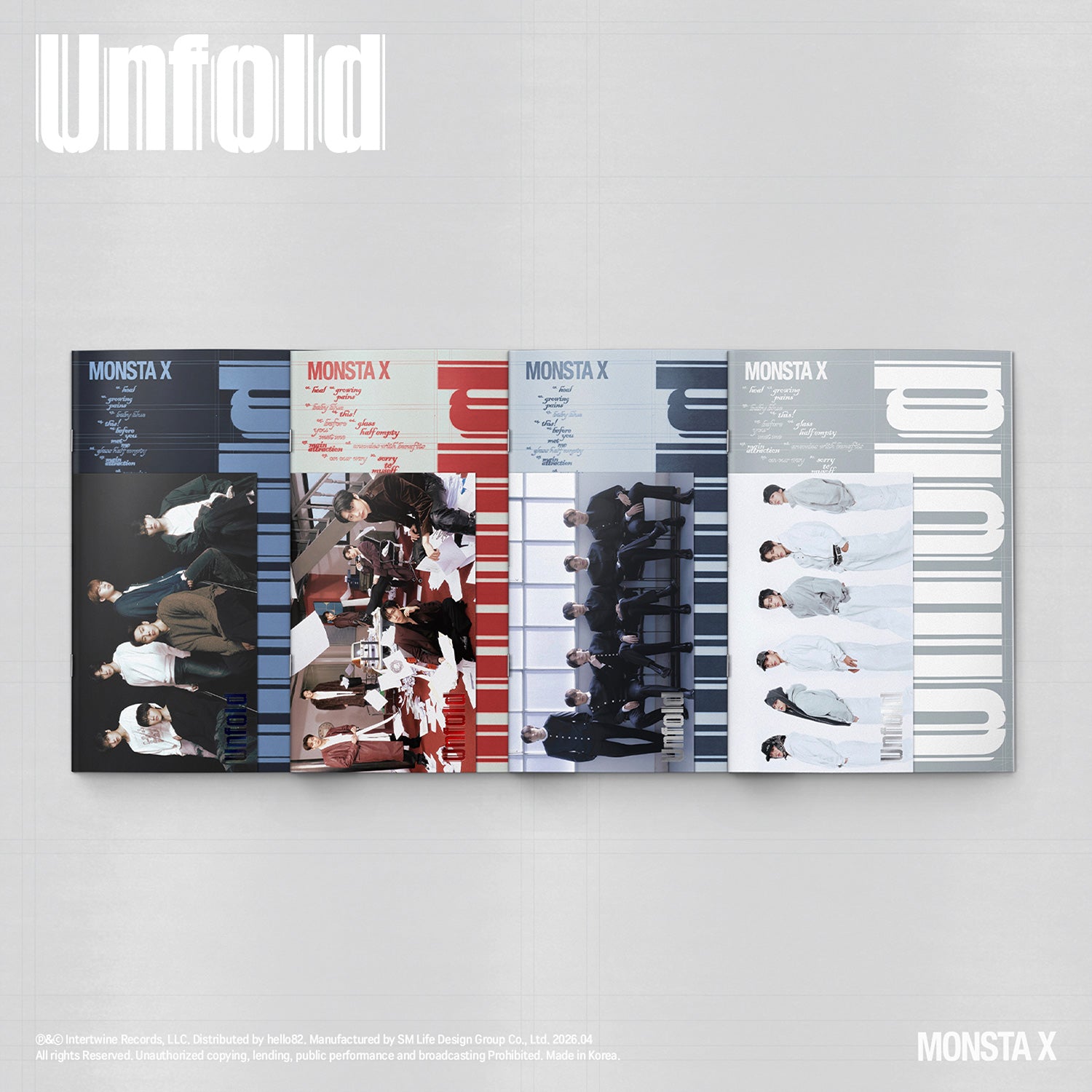(SIGNED) - MONSTA X - UNFOLD J-store.online