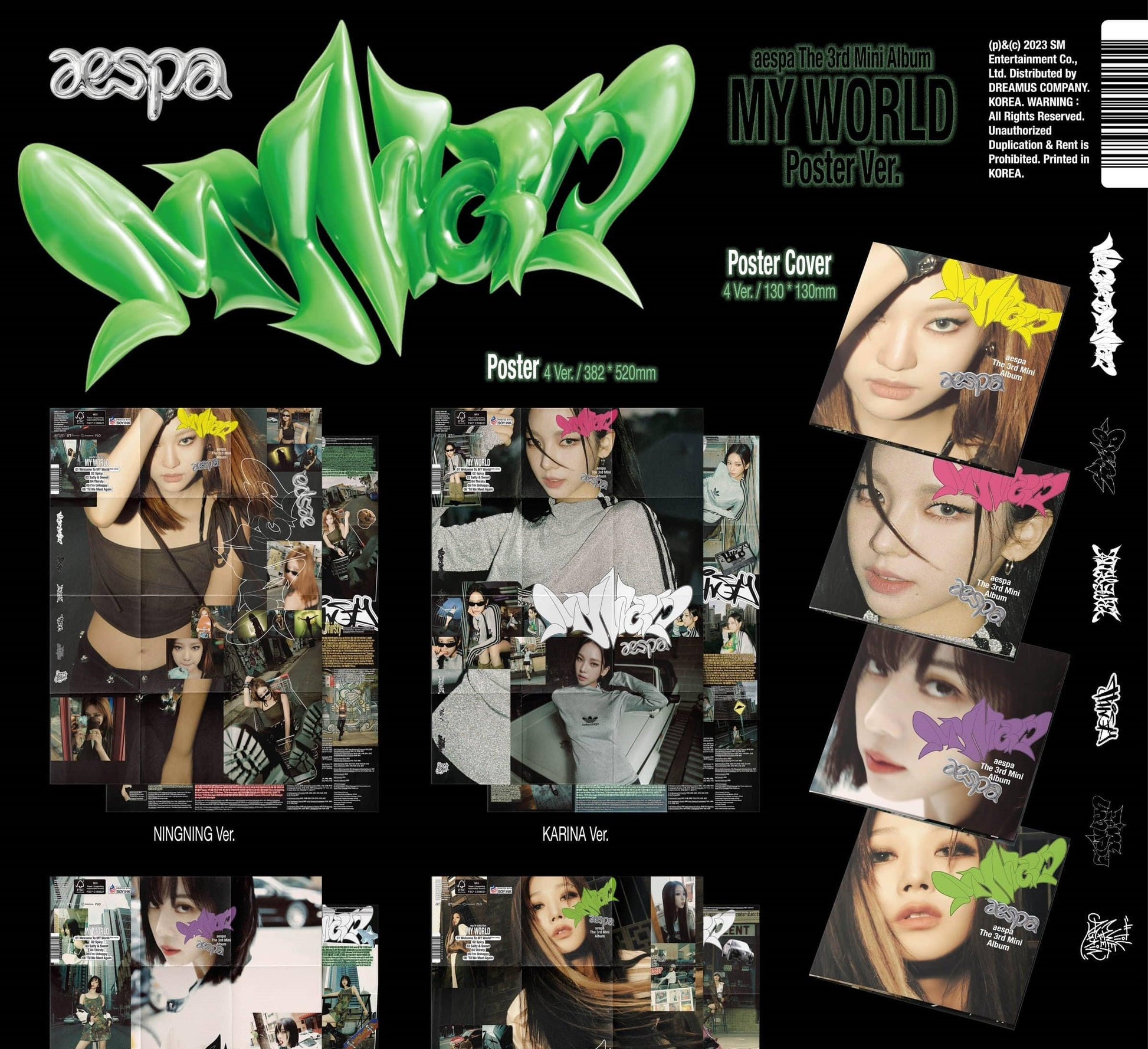 aespa - 3RD MINI ALBUM - MY WORLD (POSTER VER.) - J-Store Online