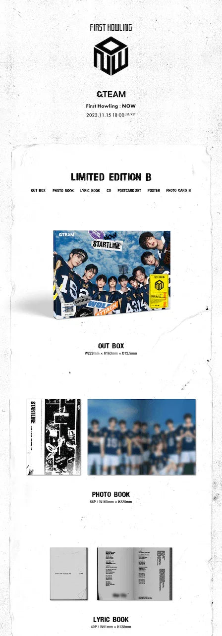 &TEAM - 1ST ALBUM - FIRST HOWLING: NOW – J-Store Online &TEAM - 1ST ALBUM - FIRST HOWLING: NOW – J-Store Online
