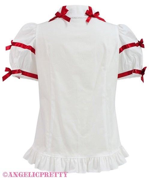 ANGELIC PRETTY - CHARMING CROSS RIBBON BLOUSE - J-Store Online