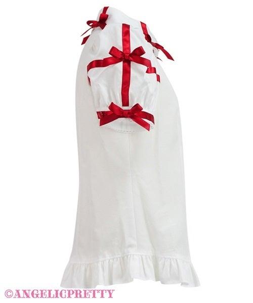 ANGELIC PRETTY - CHARMING CROSS RIBBON BLOUSE - J-Store Online